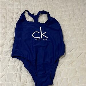 Calvin Klein Blue One Piece Swimsuit